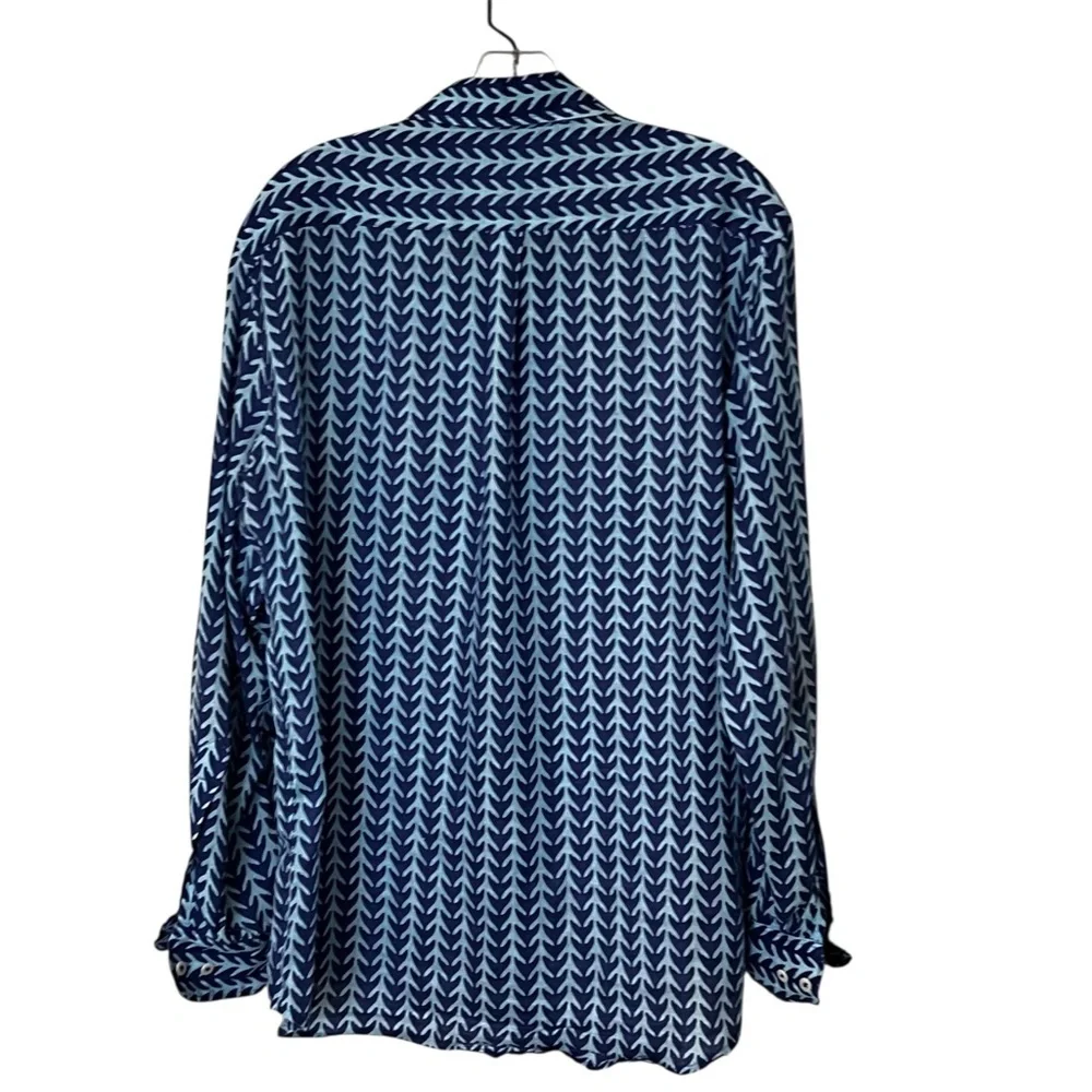 Love Brand & Co ABACO Men's Linen Shirt Long Sleeve Button Down Whale Tale M - Picture 6 of 15